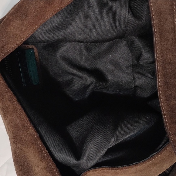 Brown Suede Fringe Hobo Bag - Picture 3 of 4